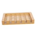 thumbnail image 1 of Jabonera con diseño de cascada inclinada de , soporte para jabón en barra de madera de teca, ahorrador de jabón para ducha, baño, lavabo, cocina, 1 of 5