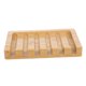 thumbnail image 1 of Jabonera con diseño de cascada inclinada de , soporte para jabón en barra de madera de teca, ahorrador de jabón para ducha, baño, lavabo, cocina, 1 of 5