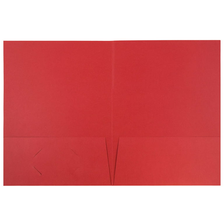Jam Paper Two Pocket Presentation Folder, Black Linen, Sold Individually