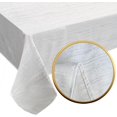 thumbnail image 1 of shiyou-Table Cloths Rectangular 60 x 90 Inches, Tablecloth Premium Fabric Quality & Heavy Weight ≈220 GSM with Textures, Nappe de Table rectangulaire PASTLE Beige (60 x 90 Inches), 1 of 4