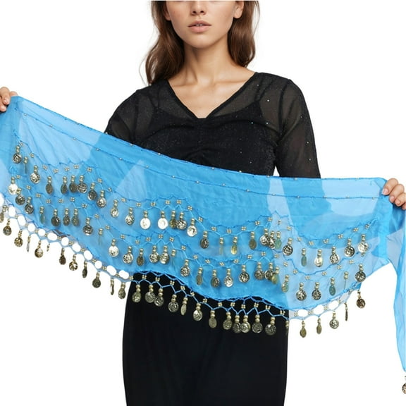 RUTAYY Women Skirts Belly Dance Scarf Belly Dance Scarf Belly Dance Chiffon Scarf With 98 Solid Color Flowy Swing Skirts