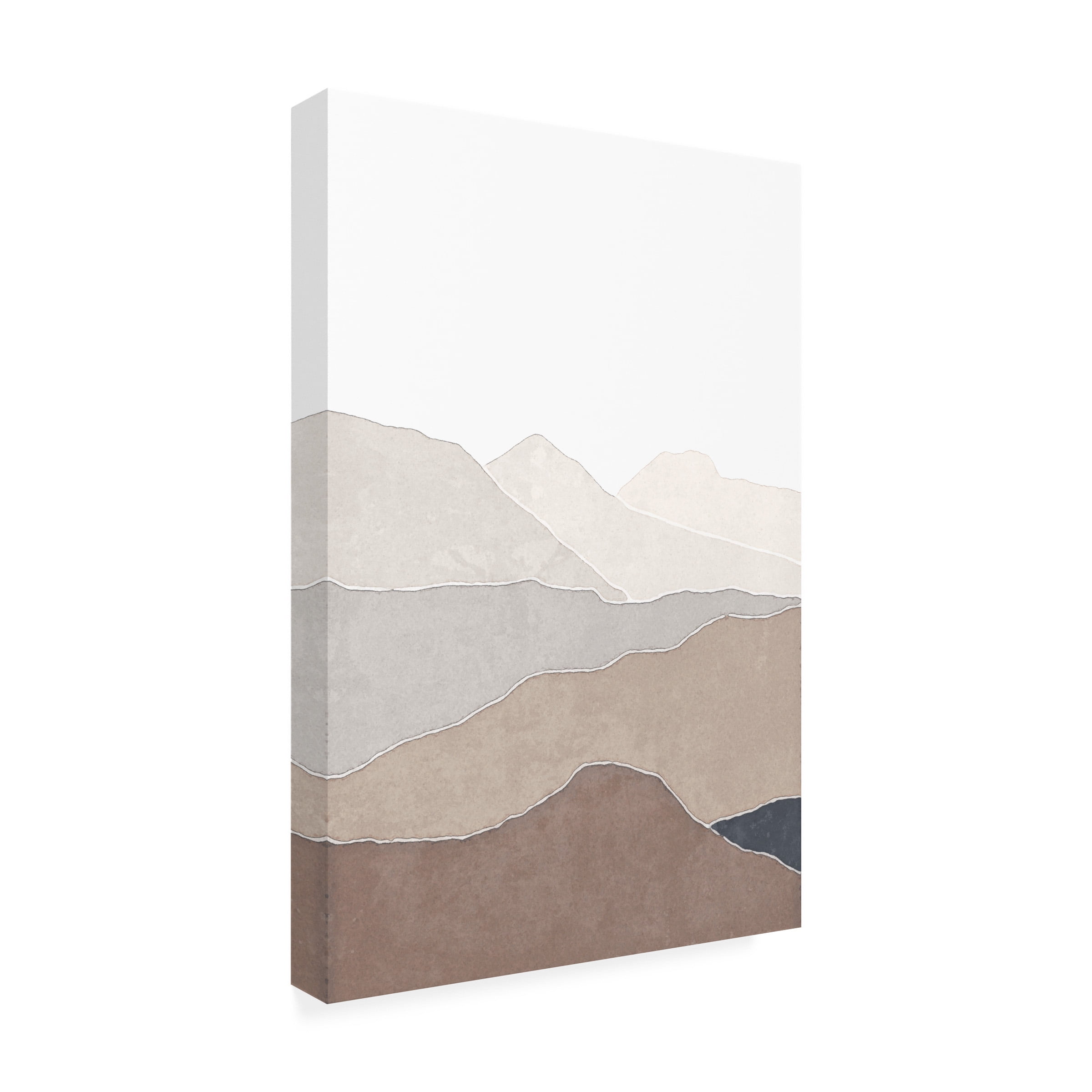 Melloi Art Prints 'Mountain and lake' Canvas Art