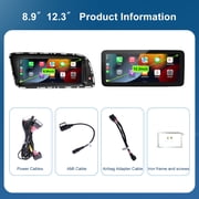 AUTOABC 8.9 Inch Linux Screen For Audi MMI3G System With Android Mirror Airplay Carplay Touchscreen HD Resolution 1920*720p For Q5 2009-2017