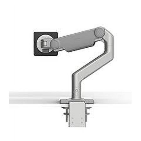 UPC: 0810008205655 | Humanscale M8.1 Monitor Arm Color: Silver w/ Gray Trim