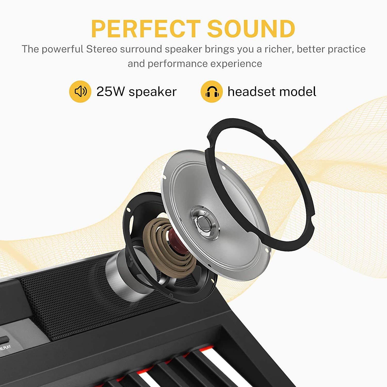Donner DEP-20 Beginner Digital Piano 88 Keys Full Size Weighted Keyboard, Portable Electric Piano