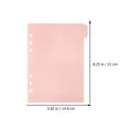thumbnail image 2 of EeaseCA 6Pcs Household Index Dividers Professional Tab Dividers Convenient Binder Tabs Book Accessory, 2 of 7