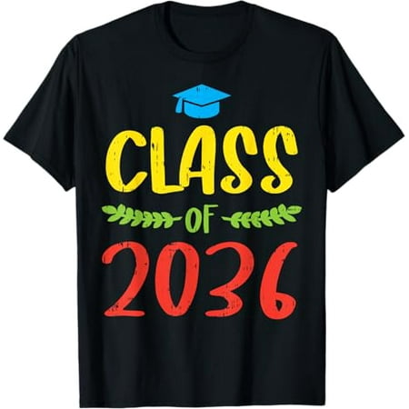 

Class Of 2036 First Day Kindergarten Grow With Me Boys Girls T-Shirt