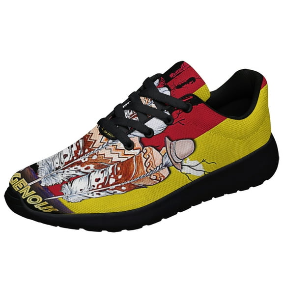 Native American flag Indigenous Shoes Sneakers Black Size 3.5