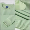 thumbnail image 4 of Men's Heavyweight 320g Solid Loose Versatile Round Neck Sweatshirt, 4 of 14