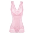 thumbnail image 5 of FUNUONY Shapewear for Women Tummy Control 2025 Trendy Women's Summer Buckle Ice Silk Abdominal Corset Body Shaping Body Thin Female Shape Jumpsuit Pink Xl, 5 of 5