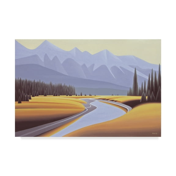 Trademark Fine Art 'Kootenay River Dawn' Canvas Art by Ron Parker