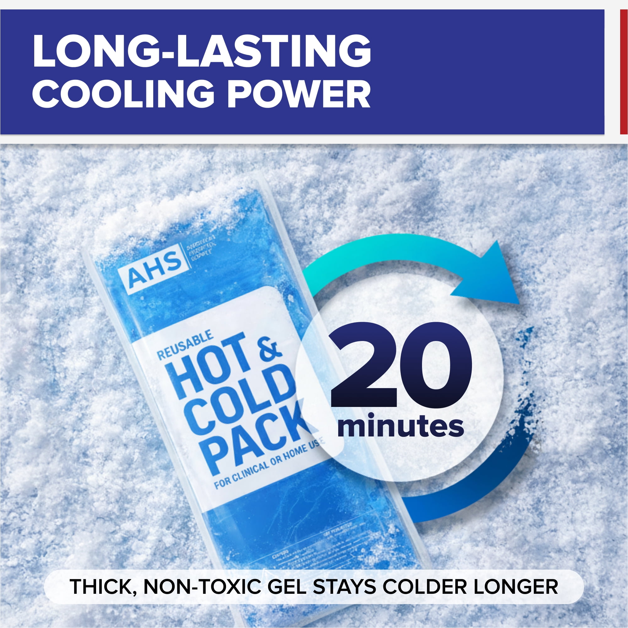 American Hospital Supply | Reusable Hot and Cold Pack | Case of 12 Pairs (24 Each)