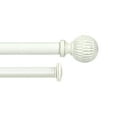 thumbnail image 7 of Urbanest 5/8" Adjustable Double Curtain Rods Set with Volle Finials, Weathered White, 28"-48", 5/8 Inches Front and 1/2 Inches, 7 of 7