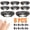 8pcs Ultra-Bright Headlight, variant on 4/8/12pcs Rechargeable Powerful LED Headlamp with Motion Sensor, Compact Flashlight, USB Rechargeable Portable Camping Searchlight for Outdoor Activities, Fishing, and Camping