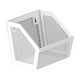 thumbnail image 1 of Cesta colgante de pared para especias, cesta de almacenamiento moderna para montaje en pared que ahorra espacio. Cuadrícula blanca 1, 1 of 9