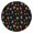 Robot and Lightning, variant on Robot and Robots Black Pattern Round Fitted Tablecloth with Elastic Edge, Waterproof Dining Table Cover for Indoor Outdoor Camping and Daily Use