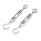 thumbnail image 1 of Par de ganchos de ojo de cable ajustable de tono plateado con tornillo de 3.8"-5.1", 1 of 1