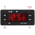 thumbnail image 5 of 8X ETC-974 Digital Temperature Controller Microcomputer Thermostats Thermostat Refrigeration Alarm 220V Sensor, 5 of 8
