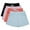Set 4, variant on 4 Pack: Girls Athletic Performance Dry-Fit Running Shorts With Drawstring & Pockets