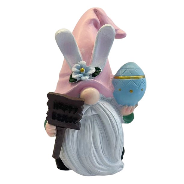 Estatua Conejo Adorno Conejito Funny Pascua S Sosteniendo para Jardín en Casa