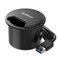 thumbnail image 1 of Orico Desk Grommet Hub USB 3.0 con puertos de micrófono y auriculares Extensor organizador USB de escritorio de oficina en casa Methold EL004857-00B, 1 of 2