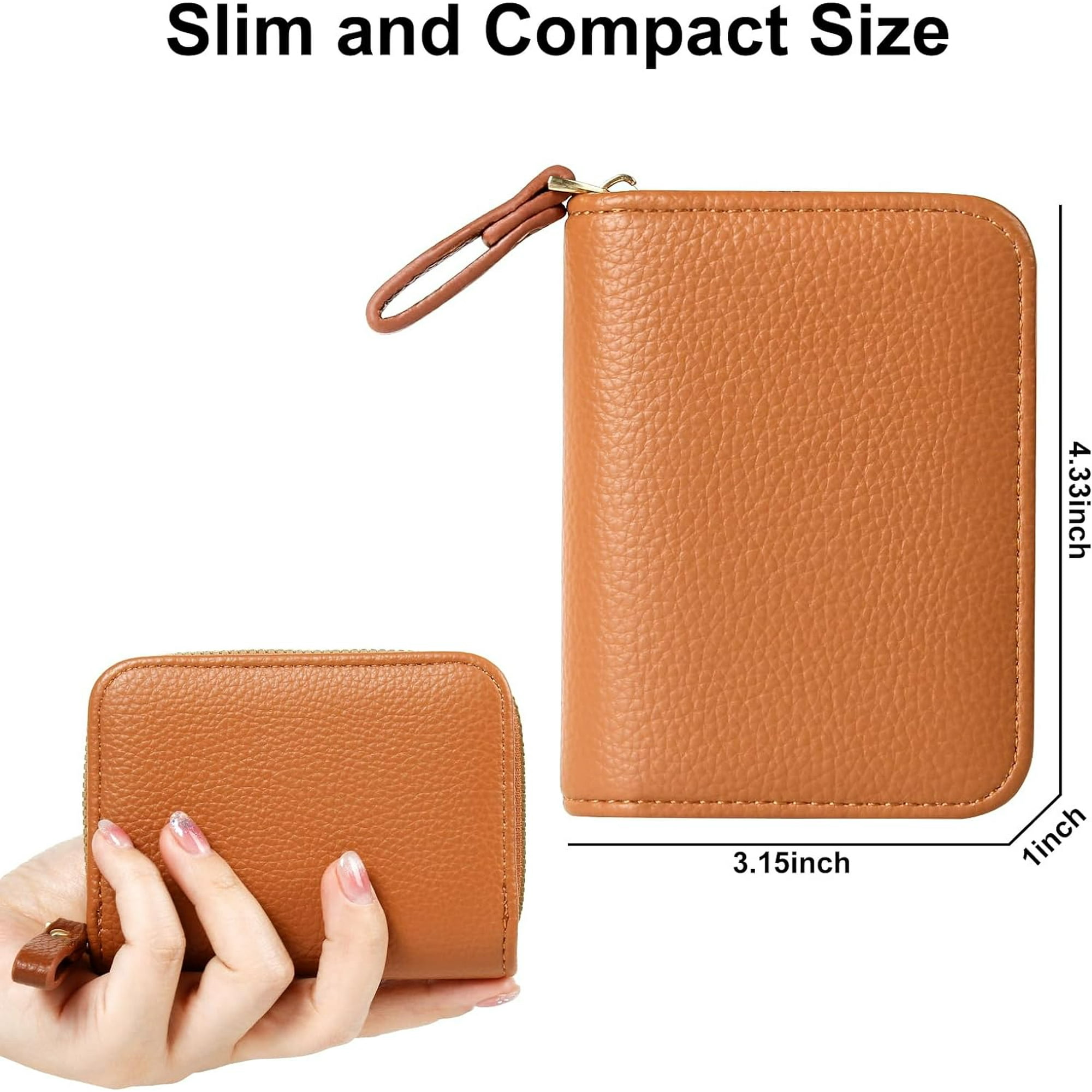 shiyou-Credit Card Holder RFID Card Case Wallet, Small Accordion Zipper Card  Case Holder, Card Organizer Case for Women Men - Walmart.ca