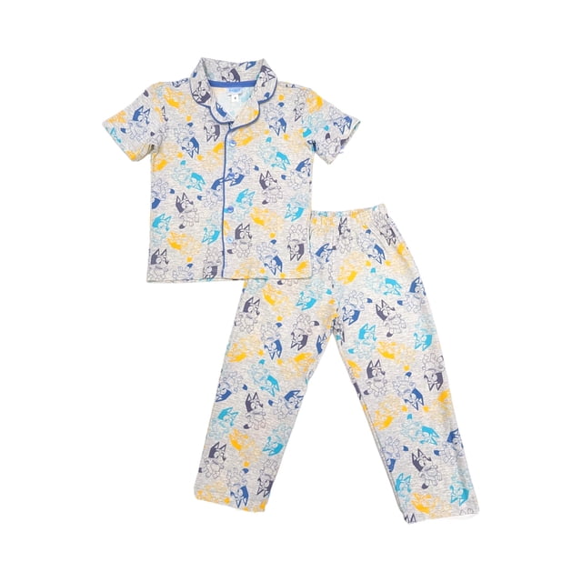 Camisero Manga Corta Chiffon Pantalón Chiffon Bluey Multicolor Talla 6