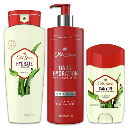 ($17 Value) Old Spice Inspired by Nature Set, includes 16oz Body Wash, 16oz Body Lotion, and 2.6 oz Deodorant