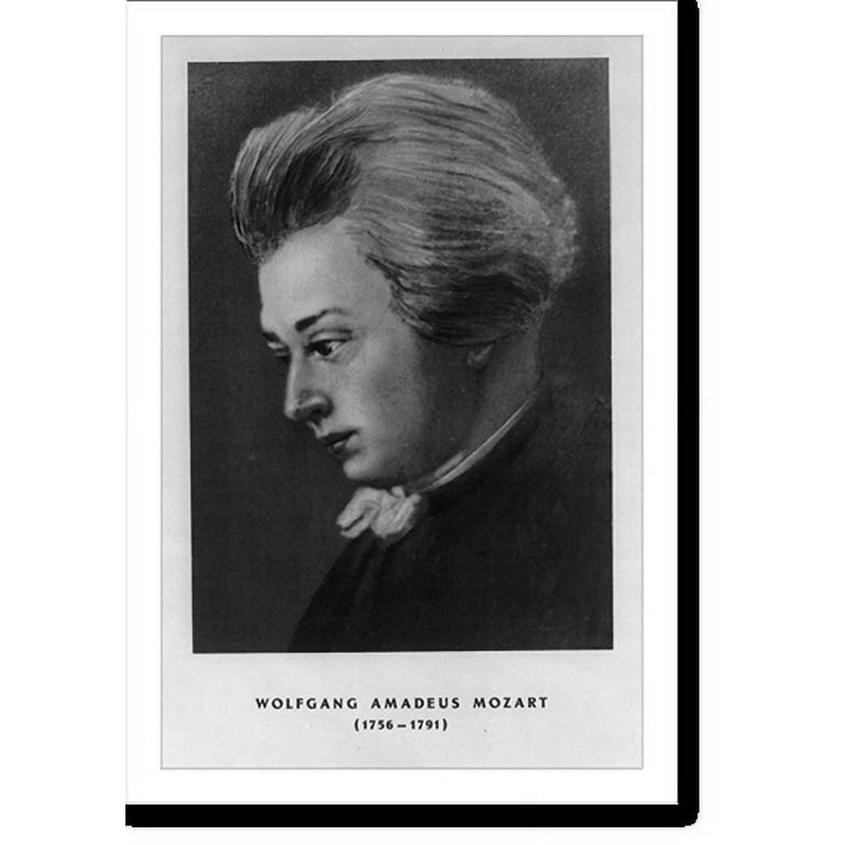 Historic Framed Print, Wolfgang Amadeus Mozart, 1756-1791