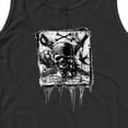 thumbnail image 2 of Men's Pirates of the Caribbean: Curse of the Black Pearl Black and White Skull Logo  Tank Top, 2 of 5