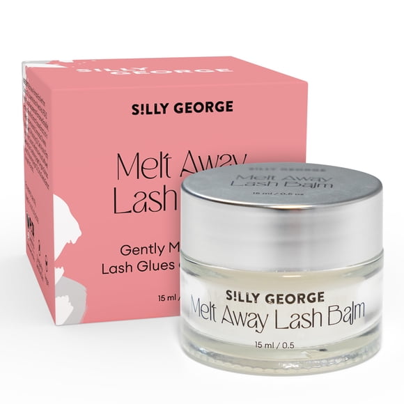 Silly George Melt Away Removedor de maquillaje y extensión de pestañas - Elimina todo el maquillaje de ojos (incluyendo rímel y delineador de ojos) + Extensiones de pestañas y adhesivos - Hidratante p