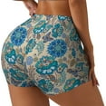 thumbnail image 2 of Fotbe Vintage Floral Butterflies Seamless Shorts, Womens Workout Shorts High Waist Stretch Booty Short for Gym/Yoga/Running/Biking-Large, 2 of 9