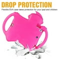 thumbnail image 3 of Kids Case for iPad 9.7,iPad 6th/5th Gen Case 2018/2017,iPad Air 2 Kids Case,iPad Air Case,iPad Pro 9.7 Case,Lightweight Shockproof EVA Silicone Protective Handle Stand Kids Friendly Cute Case,Rose, 3 of 6