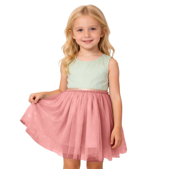 Kids Girls Dance Party Skirt - Solid Color Ballet Tutu, Professional Gymnastics Practice Skirt for Performance and Daily Class