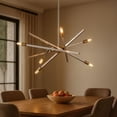 thumbnail image 6 of 4765BN Hinkley Lighting Archer - 6 Light Medium Chandelier in Transitional-Modern-Scandinavian Style - 26 Inches Wide by 26 Inches High-Brushed Nickel, 6 of 9