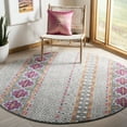 thumbnail image 3 of SAFAVIEH Madison Kandace Abstract Runner Rug, Grey/Ivory, 2'3" x 10', 3 of 10
