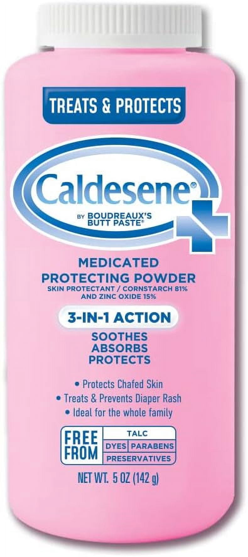 Caldesene Medicated Protecting Body Powder with Zinc Oxide and Cornstarch, Talc Free, 5 Oz
