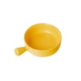 thumbnail image 2 of maskred Ceramic Salad Bowl Handled Solid Color Adorable Washable Cute Home Breakfast Dinner Soup Fruit Bowls Tableware Yellow Yellow, 2 of 6