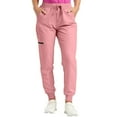 thumbnail image 2 of HKYNLAG Women's Scrub Pants, 4-Way Stretch Anti-Wrinkle Straight Leg with Cargo Pockets, Medical Uniform Bottoms Pink 2XL, 2 of 7