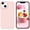 668-PinkSand, variant on iPhone 13 Case, Liquid Silicone Rubber Slim Cover Soft Anti-Scratch Microfiber Cloth Lining Cushion Shockproof Full Body Protective Phone Case for iPhone 13 6.1" 2021 Women Men, Stone