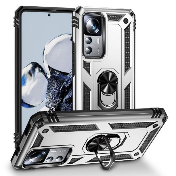 Funda de teléfono para Xiaomi 12T de Uso Rudo Shockproof + Cristal 9D
