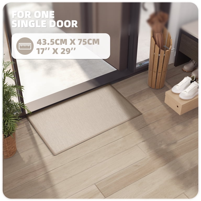 PABUBE Indoor Doormat, 17"x29", Khaki photo 2