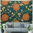 thumbnail image 4 of Autua Flowered Fabric Art Nouveau Tapestry Wall Hanging Home Decor 50x40inch, 4 of 6