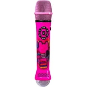 Trolls World Tour Microphone karaoké Bluetooth avec lumières disco LED, haut-parleur