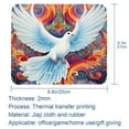 thumbnail image 5 of Peace Dove Printed Square Mousepad Desk Pad Desk Mat, 8.3x9.8 Inch, Non-Slip Rubber Bottom, Suitable for Office and Gaming, 5 of 6