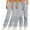 Gray, variant on 3 Pack Women's Basic Solid Sweatpants Comfy Drawstring Elastic Waist Joggers Fall Winter Lounge Trousers with Pockets
