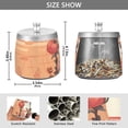 thumbnail image 3 of Cat Flowers Sun Orange God Ashtray with Lid Smell Proof Cigarette Ashtray Stainless Steel Smokeless Ash Holder for Indoor Outdoor, 3 of 7