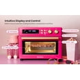 thumbnail image 5 of VAL CUCINA Happy Pink Infrared Heating Air Fryer Toaster Oven, Extra Large Countertop Convection Oven 10-in-1 Combo, 6-Slice Toast, Enamel Baking Pan Easy Clean with Recipe Book, Hot Pink, 5 of 10