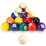 Labymos 57.2mm Adult Billiard Ball Pool Ball Set Full Size American Standard Billiard Ball Set 16 Ball Durable Synthetic Resin Pool Ball