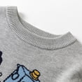 thumbnail image 4 of CYRBOKO Knit Sweaters for Boys, Crew Neck Long Sleeve Stretch Casual Kint Kids Gray Size 6-7 T, 4 of 9